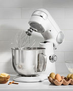 5 Quart Mixing Bowl with Handle,Mixer bowl Fit for KitchenAid Artisan&Classic Series 4.5-5 QT Food Grade Tilt-Head Mixer, Stainless Steel Polished Mixer Accessories for Baking & Cooking