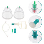 Ciieeo Vacuum Cupping Cup Hand Pump Set Breast Vacuum Cupping Buttock Lift Body Massage Cupping Set for Massage Therapists Cupping Machine Accessories for Women Ladies White