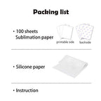 A-SUB Sublimation Paper 8.5x14 Inch for DIY Unique Christmas Gifts Compatible with Inkjet Printer which Match Sublimation Ink 100 Sheets