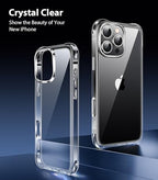 Mkeke for iPhone 16 Pro Max Case Clear [Not-Yellowing] [Military-Grade Drop Protection] Shockproof Protective Clear iPhone 16 Pro Max Case Phone Bumper case for Apple 6.9 inch 2024