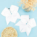 Pink Cheer Bows, White Cheer Bow, Red Cheer Bow, Black Cheer Bow, Blue Cheer bow, Cheerleading Bows, Cheer Bows for Cheerleaders, 10 Pcs 8 Inch Bow Hair Accessories, Cheerleader Bow