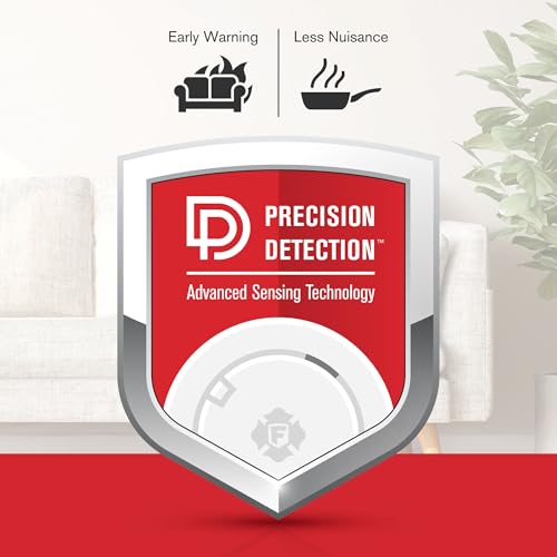 First Alert SMCO210, 10-Year Sealed Battery Combination Smoke & Carbon Monoxide Alarm with Slim Profile Design, 1-Pack