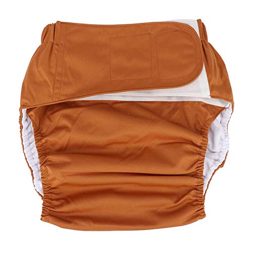 ZJchao Adult Cloth Diaper, Waterproof Adult Diaper Cover Washable Reusable Elderly Cloth Diapers Adult Pocket Nappy Cover Incontinence Nappies Underwear for Incontinence Men or Women