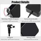 65W AC Laptop Charger Adapter Replacement for Asus U56E X555L X551M X53U X550C Q551L Q301L K53E K55A S500C S400C A53E R554L TP500L F555L PA-1700-02 ADP-65DW B ADP-45BW-B Power Supply Cord
