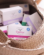 Caprina Fresh Goat's Milk Bar Soap Fragrance Free for Sensitive Skin | 3.2 Ounces 6 Pack Soap | Cleanses Without Drying, Biodegradable, Softening Soap | No Phosphates or Parabens