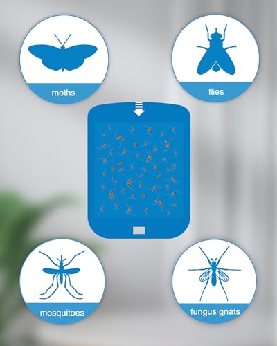 Shootingstar 10 Pcs Refill Glue Cards Compatible with Raid Plug-in Essentials Flying Insect Light Trap, Refill Cartridges Compatible with Raid Indoor Blue Light Trap for Fruit Fly Bug Mosquito Gnat