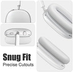 VICHYIE Case Cover for AirPods Max, Clear Soft TPU Case Anti-Scratch, Transparent Accessories Protector Cover for Airpods Max Headphones (Clear)
