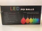 LED Poi Balls Set for Children and Adults - Luminous Premium Toy for Beginners & Professionals | LED Pois Kids Juggling | Juggling Set & Light Painting Accessories | Fire Poi Balls & Luminous Balls