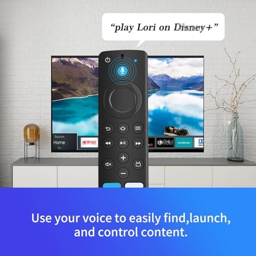 L5B83G (3rd GEN) Replacement Voice Remote - Compatible with Amazon Fire Smart TVs (Stick, Cube, 4K) & TVs