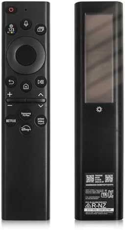 BN59-01385A Solar Voice Remote for Samsung Smart Remote Replacement with Bluetooth Rechargeable Solar Cell Fit for Samsung TV Remote Control for Frame Neo LED Smart Ultra HD TV