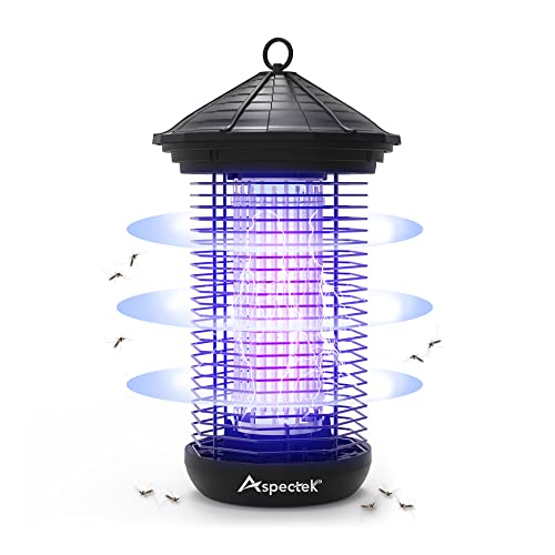 ASPECTEK Bug Zapper Outdoor 20W, Electric Mosquito Zapper, Insect Fly Zapper, Effective UV Light Fly Killer for Outdoor use, Waterproof, Up to 1000sq. FT Coverage for Camping, Patio, Garden, BBQ