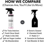 Tesla Seat Cleaner & Stain Remover - Biodegradable, Safe on Black & White Vegan Leather, Interior Cleaning Products for Seats, Dash, Console | Tesla Model 3 Y S X Car Accessories for 2025