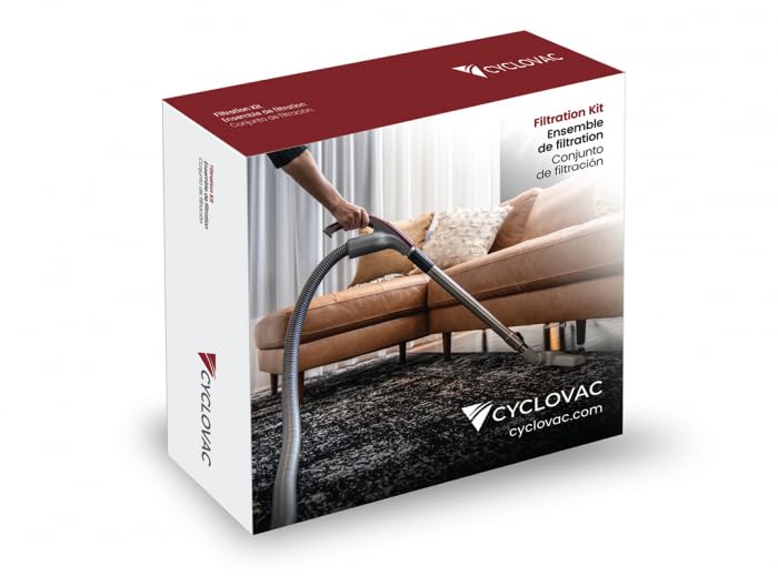 CycloVac TDSAC93C High Efficiency Heavy Duty Central Vacuum Electrostatic Bags | Set of 3 Bags