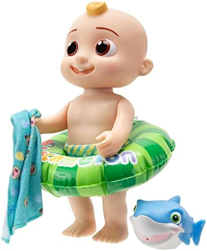 CoComelon - Splish Splash JJ Doll- with Shark Bath Squirter and Water Accessories Water Play - Toys for Kids and Preschoolers - Amazon Exclusive