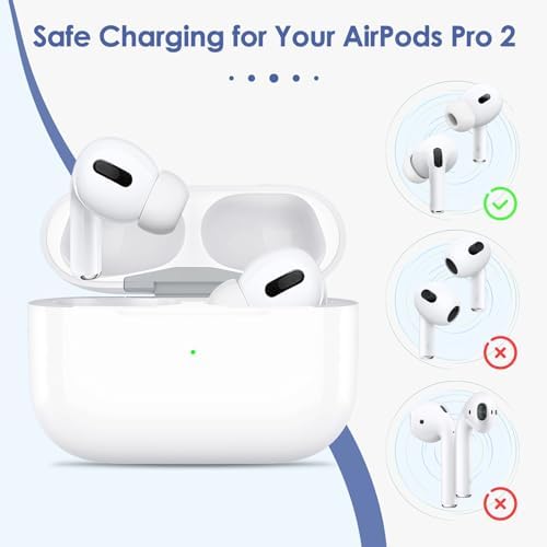Charging Case Compatible with Airpods Pro 1st 2nd Generation, Chrging Case Replacement with Sync Button and Built-in 660 mAH Battery (White)