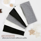 Headbands for Women Wide Non Slip Hairbands for Women's hair Soft Elastic Thick Head Bands Fashion Workout Yoga Hair Accessories, 6 Pack