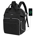 Leudes Knitting Bag Backpack, Yarn Storage Organizer Large Crochet Bag Tote Christmas Gift Yarn Holder Case for Carrying Projects, Knitting Needles (Upgraded Black)