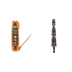 Klein Tools IR07 Dual Infrared Thermometer and Probe with 7-in-1 Impact Flip Socket Set, 6 Hex Driver Sizes, Plus Bit Holding
