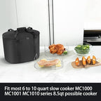 Crock Pot Bag Carrier - Insulated Carrier Compatible With Ninja Possible Cooker Pro 8.5 Qt MC1000, MC1001, MC1010 Series Slow Cooker - Portable Accessories Carrying Cover
