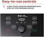Instant Pot Vortex 5.7QT Air Fryer, Custom Program Options, 4-in-1 Functions, EvenCrisp Technology that Crisps, Roasts, Bakes and Reheats, 100+ In-App Recipes, from the Makers of Instant Pot, Black