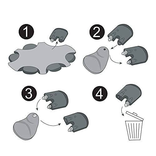 30-Pcs 2-mm Oticon Prowax Disposable Wax Guard Filters Ear Wax Filters Cleaning Tool Accessories Hearing Aid Wax Guard Filters for Oticon, Widex, Unitron and Resound Hear Clear Hearing aid Filters