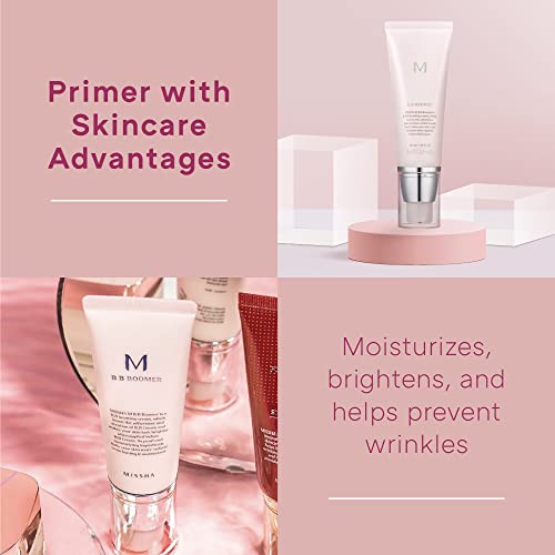 MISSHA M BB Boomer 40ml- Boost the adherence and wear of foundation that improves skin tone with dewy finish and healthy glow all while providing skincare benefits