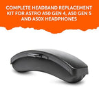 WC BandZ A50 - Upgraded Headband Replacement Kit for Astro A50 Gen 4, Gen 5, & A50X by Wicked Cushions | Enhanced Comfort, Style & Easy Installation | Black
