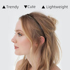 WOVOWOVO 5 Pcs Thin Leather Headbands for Women, Cute Knotted Head Bands for Women’s Hair Womens Headbands Fashion Black Brown White Headbands for Girls Womens Hair Accessories