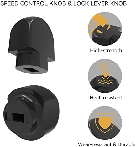 YISH Speed Control Knob Replacement Part, Lock Lever Attachment Knob for KitchenAid Bowl-Lift Stand Mixer & Tilt-Head Stand Mixer (Y742FG)