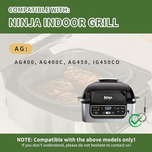 Temperature Meat Probe for Ninja AG400C-AG400,-AG450CO- Foodi Pro 5-in-1 Indoor Grill with Air Fry, for Ninja Smart Thermometer Replacement Accessories…