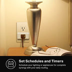 Kasa Smart Plug Mini 15A, Apple HomeKit Supported, Smart Outlet Works with Siri, Alexa & Google Home, UL Certified, App Control, Scheduling, Timer, 2.4G WiFi Only, 4 Count (Pack of 1) (EP25P4), White