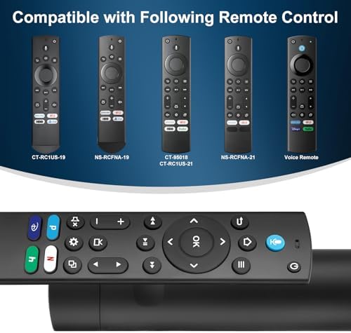 Voice Replacement Remote for All Insignia/Toshiba/Pioneer Smart TVs (Suitable for all Fire series)