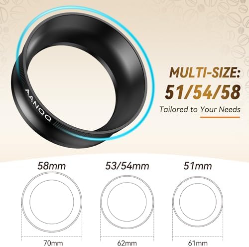 54mm Dosing Funnel for Breville Barista Portafilters: Espresso Coffee Dosing Ring - 10 Powerful Magnets Espresso Accessories Tools Fits 54mm Breville Portafilter