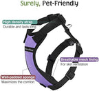 Dog Seat Belt, Safety Vest Dog Car Harness with Adjustable Buckle Dog Seat Belt for Vehicle Nylon Pet Safety Seat Belts Heavy Duty(M, Purple)
