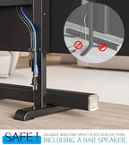 Universal TV Stand, Table Top TV Stand Base Wobble-Free Replacement for Most 24 to 80 Inch LCD LED TVs, 7 Height Adjustable TV Legs Hold up to 150lbs, Max VESA 800x500mm, Black AX10TB02