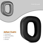 HS80 RGB Thicker Upgrade Quality Earpads - Replacement Ear Cushion Cup Compatible with Corsair HS80 RGB Wireless Headphone, High-Density Noise Cancelling Foam，Added Thicknes (Black Cooling Gel)