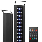 NICREW C10 24/7 LED Aquarium Light for Plants, 12-18 Inches, 9W, Full Spectrum Fish Tank Light with Timer, Brightness Adjustable
