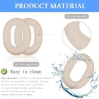 Adhiper 3 Set Case Cover for Sony WH-1000XM5 Headphones,Embody EarPad Cover/Ear Cover/Headband Cover/Headband Cushion Protector,Sweat Proof Soft Silicone Headphones Accessories（Off White）