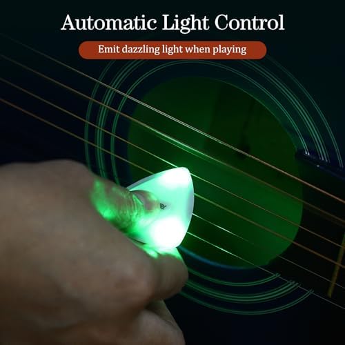 SUPVOX 3pcs Guitar Pick Guitar Picks Acoustic LED Guitar Picks Acoustic Guitar Picks Ukulele Picks Guitar Picks Medium Guitar Thumb Picks Replacement Guitar Picks Luminous Guitar Picks