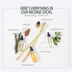 Murphy’s Naturals Mosquito Repellent Incense Sticks with Holder for Outdoor Yard, Citronella, DEET Free, 2.5+ Hours per Stick, 12 Sticks & 1 Holder