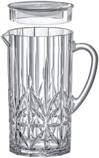 Amazing Abby - Stately - Acrylic Pitcher (80 oz), Clear Plastic Water Pitcher with Lid, Fridge Jug, BPA-Free, Shatter-Proof, Great for Iced Tea, Sangria, Lemonade, Juice, Milk, and More