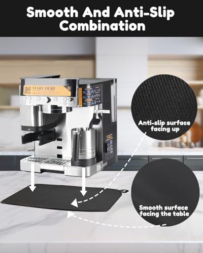 Sliding Pad for Ninja Espresso Coffee Machine ES601 - Smooth Glide with Anti-Slip Base - Perfect Accessories Fit for Ninja Luxe Cafe Machine ES601 - Includes Hanging Strap