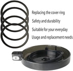 5 Pcs Blender Gasket Replacement Rubber Ring Seal Rings Gaskets Part Compatible with Ninja NC301 CREAMi Ice Cream Maker 16OZ Replacement Parts Accessories Blender