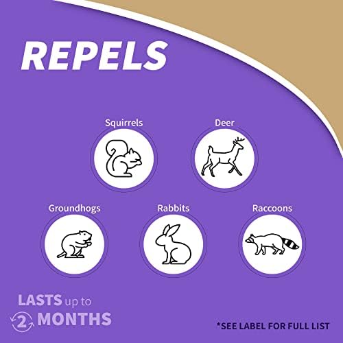 Bonide Repels-All Animal Repellent Granules, 6 lbs. Ready-to-Use Deer & Rabbit Repellent, Deter Pests from Lawn & Garden