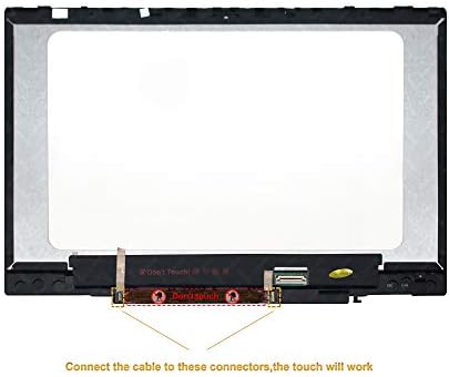 LCDOLED Replacement 14 inches HD LCD Panel Touch Screen Assembly Bezel with Board for HP Pavilion x360 14m-cd0000 14-cd0011nr 14m-cd0001dx 14m-cd0003dx 14m-cd0005dx 14m-cd0006dx (1366x768 Resolution)