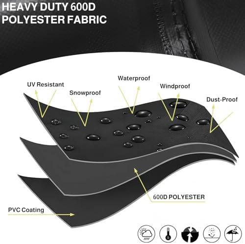 Table Top Grill Cover for Smoke Hollow 205 PT300B, Small Grill Cover for Outdoor Use, Portable Grill Cover for Cuisinart CGG-059/CGG-306,Waterproof Outdoor Grill Cover BBQ Grilling Griddle Accessories