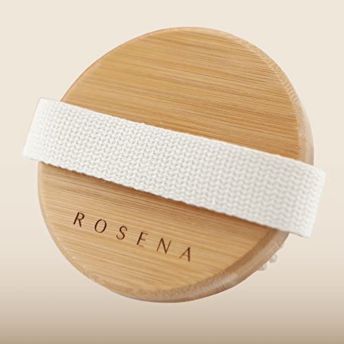 Dry Brushing Body Brush - Best for Exfoliating Dry Skin, Lymphatic Drainage and Cellulite Treatment - Organic Spa Exfoliation and Massage Scrub Brush with Natural Boar Bristles