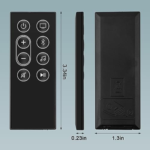 New 843299-1100 Remote Control for Bose Smart Soundbar 300 only, Replacement Remote Control for Bose Smart Soundbar 300 Model 432552 with Battery