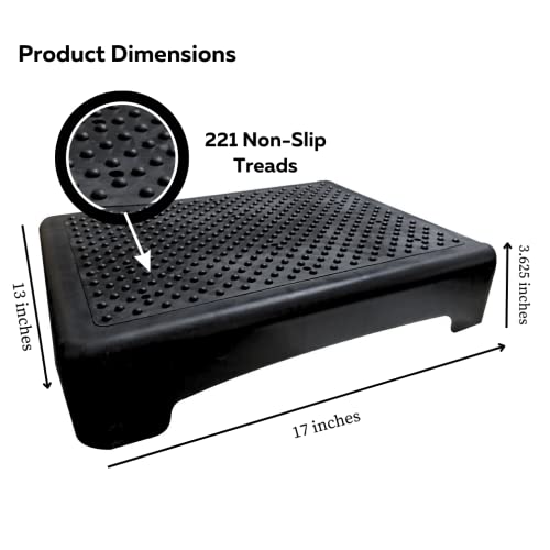 Evelots Mobility Half Step Nonslip Treads Indoor or Outdoor Sturdy for Door, Bed, Bathtub & Shower