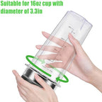 Upgrade 2 Pack 16oz QB3001SS Replacement Cups Compatible with Ninja Fit Compact Personal Blender, Replacement for Ninja Blender Cups with Scale and Sealing Cap…